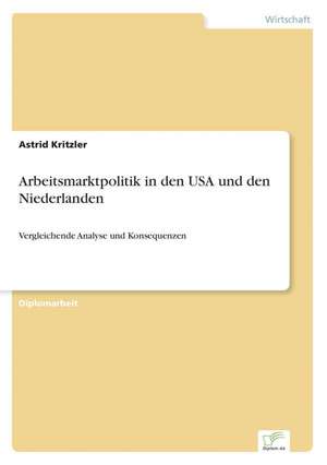 Arbeitsmarktpolitik in den USA und den Niederlanden de Astrid Kritzler