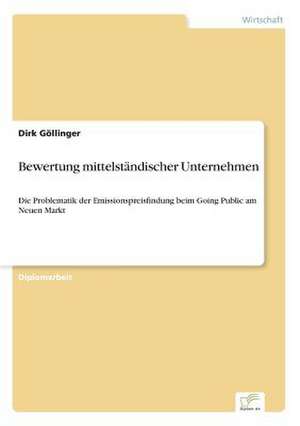 Bewertung mittelständischer Unternehmen de Dirk Göllinger