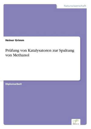 Prüfung von Katalysatoren zur Spaltung von Methanol de Heiner Grimm