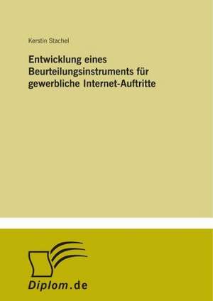 Entwicklung eines Beurteilungsinstruments für gewerbliche Internet-Auftritte de Kerstin Stachel