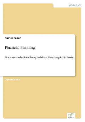 Financial Planning de Rainer Fader