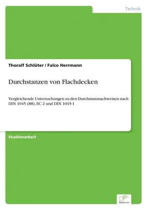 Durchstanzen Von Flachdecken: Akzeptanzprobleme Und Ergebnisverarbeitung in Deutschen Unternehmen de Thoralf Schlüter