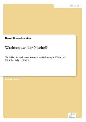 Wachsen Aus Der Nische!?: Methoden Und Ergebnisse de Remo Brunschweiler