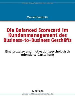 Die Balanced Scorecard im Kundenmanagement des Business-to-Business Geschäfts de Marcel Gamroth