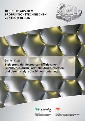 Steigerung der Ressourcen-Effizienz von Feinblechen durch Formfeld-Strukturpressen und deren analytische Dimensionierung de Steffen Kress