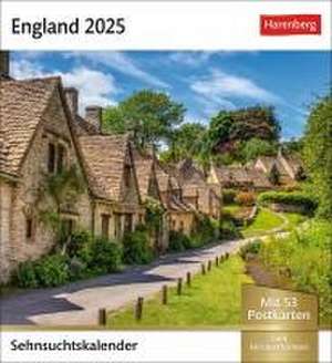 England Sehnsuchtskalender 2025 - Wochenkalender mit 53 Postkarten de Harenberg