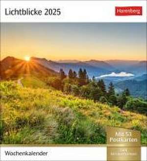 Lichtblicke Postkartenkalender 2025 - Wochenkalender mit 53 Postkarten de Harenberg