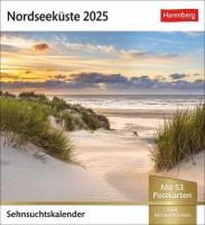 Nordseeküste Sehnsuchtskalender 2025 - Wochenkalender mit 53 Postkarten de Harenberg