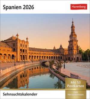 Spanien Sehnsuchtskalender 2026 - Wochenkalender mit 53 Post