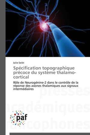 Spécification topographique précoce du système thalamo-cortical de Julie Seibt