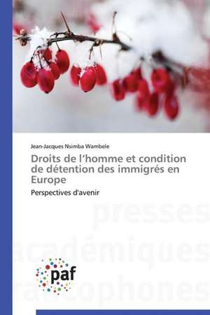 Droits de l¿homme et condition de détention des immigrés en Europe de Jean-Jacques Nsimba Wambele