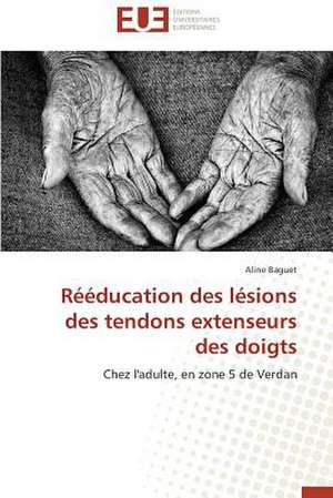 Reeducation Des Lesions Des Tendons Extenseurs Des Doigts: Analyse de La Rentabilite Et Du Risque de Aline Baguet