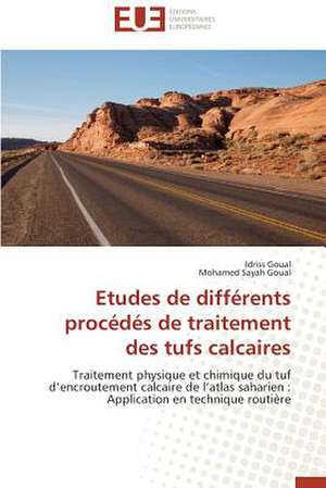 Etudes de Differents Procedes de Traitement Des Tufs Calcaires: Une Eclosion Libertaire Iconique de Idriss Goual