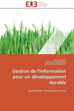 Gestion de L'Information Pour Un Developpement Durable: Filmer L'Imaginaire de Naoual Baghli