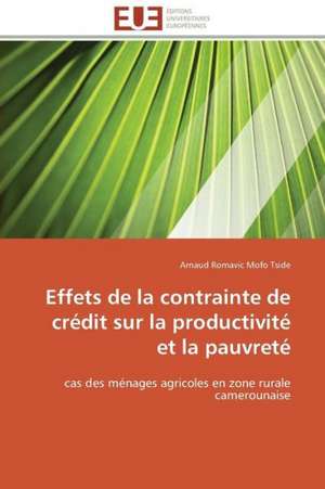 Effets de La Contrainte de Credit Sur La Productivite Et La Pauvrete: Une Boite Noire? de Arnaud Romavic Mofo Tside