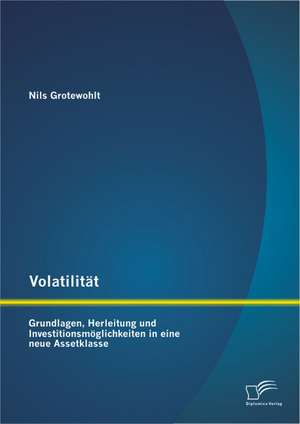 Volatilitat: Grundlagen, Herleitung Und Investitionsmoglichkeiten in Eine Neue Assetklasse de Nils Grotewohlt