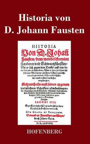 Historia von D. Johann Fausten de Anonym