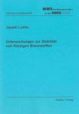 Untersuchungen zur Stabilität von flüssigen Brennstoffen de Jayadi Lukito