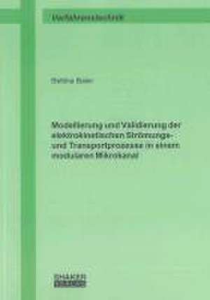 Modellierung und Validierung der elektrokinetischen Strömungs- und Transportprozesse in einem modularen Mikrokanal de Bettina Baier