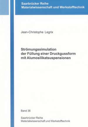 Strömungssimulation der Füllung einer Druckgussform mit Alumosilikatsuspensionen de Jean-Christophe Legrix