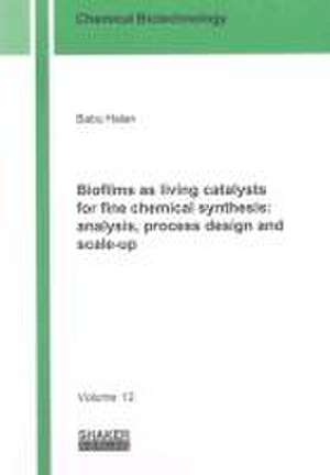 Biofilms as living catalysts for fine chemical synthesis: analysis, process design and scale-up de Babu Halan