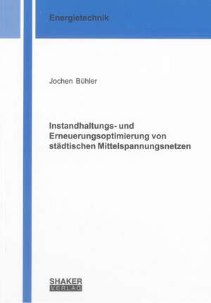 Instandhaltungs- und Erneuerungsoptimierung von städtischen Mittelspannungsnetzen de Jochen Bühler