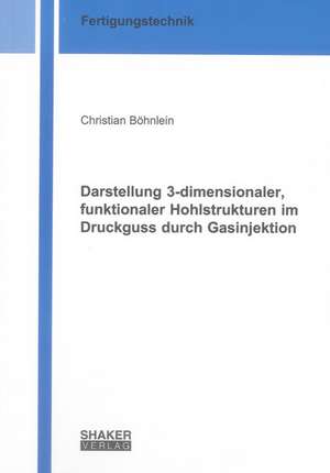 Darstellung 3-dimensionaler, funktionaler Hohlstrukturen im Druckguss durch Gasinjektion de Christian Böhnlein