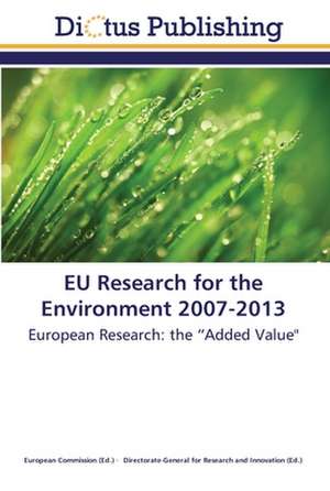 EU Research for the Environment 2007-2013 de European Commission European Commission