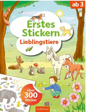 Erstes Stickern Lieblingstiere de Petra Theissen