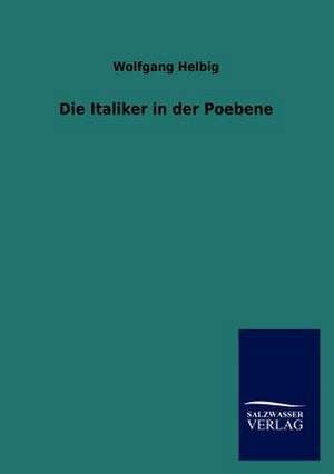 Die Italiker in der Poebene de Wolfgang Helbig