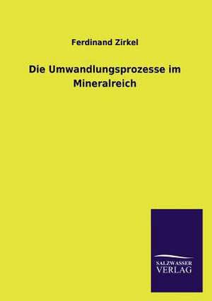 Die Umwandlungsprozesse Im Mineralreich: Eine Studie Uber Deutschlands Seeverkehr in Seiner Abhangigkeit Von Der Binnenschif de Ferdinand Zirkel