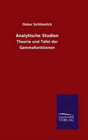 Analytische Studien de Oskar Schlömilch