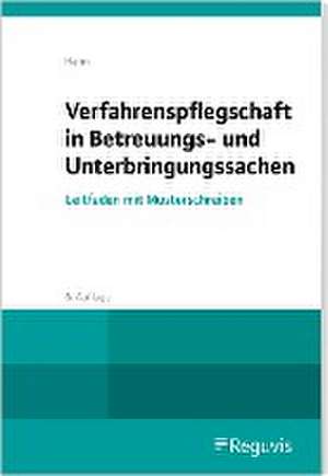 Verfahrenspflegschaft in Betreuungs- und Unterbringungssachen de Uwe Harm