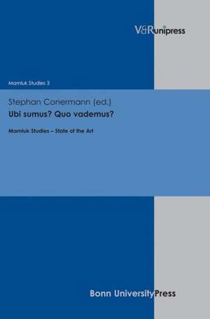 Ubi Sumus? Quo Vademus?: Mamluk Studies - State of the Art de Stephan Conermann