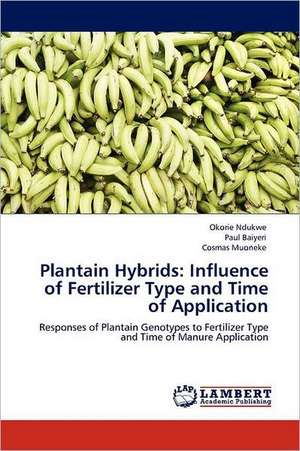 Plantain Hybrids: Influence of Fertilizer Type and Time of Application de Okorie Ndukwe