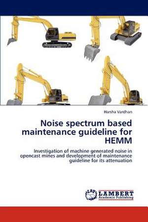 Noise spectrum based maintenance guideline for HEMM de Harsha Vardhan