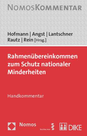 Rahmenubereinkommen Zum Schutz Nationaler Minderheiten: Handkommentar de Rainer Hofmann