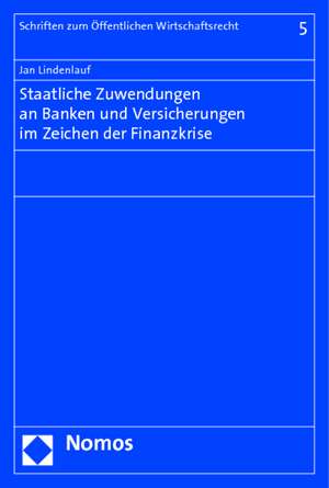 Staatliche Zuwendungen an Banken und Versicherungen im Zeichen der Finanzkrise de Jan Lindenlauf