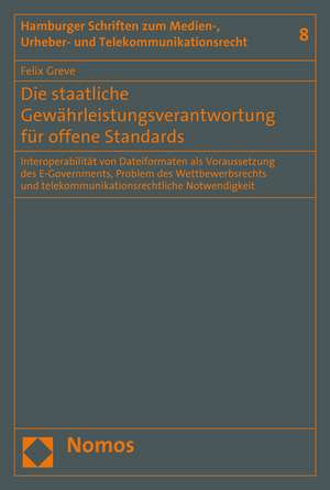 Die Staatliche Gewahrleistungsverantwortung Fur Offene Standards: Interoperabilitat Von Dateiformaten ALS Voraussetzung Des E-Governments, Problem Des de Felix Greve