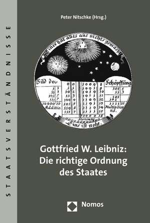 Gottfried W. Leibniz: Die richtige Ordnung des Staates de Peter Nitschke