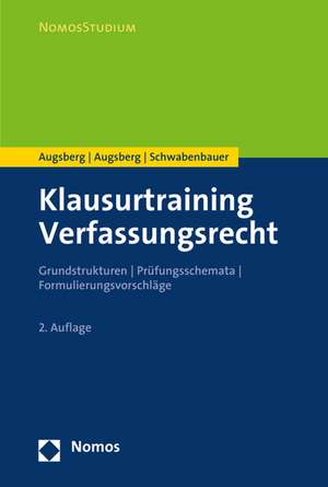 Klausurtraining Verfassungsrecht de Ino Augsberg