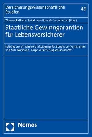 Staatliche Gewinngarantien für Lebensversicherer de Christoph Brömmelmeyer