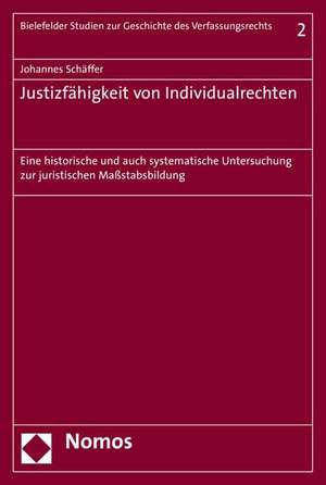 Justizfähigkeit von Individualrechten de Johannes Schäffer