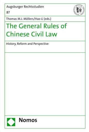 The General Rules of Chinese Civil Law de Thomas M. J. Möllers