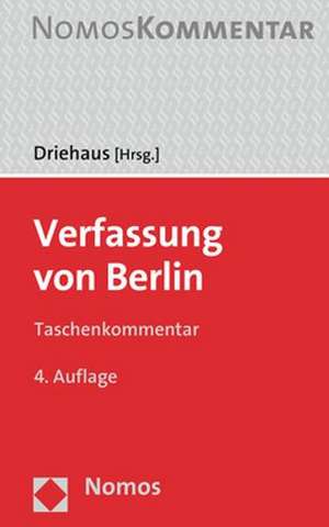 Verfassung von Berlin de Hans-Joachim Driehaus