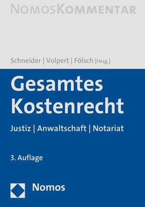 Gesamtes Kostenrecht de Norbert Schneider