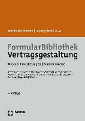 FormularBibliothek Vertragsgestaltung de Bernhard Dombek