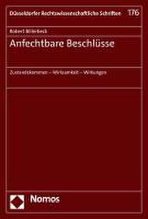 Anfechtbare Beschlüsse de Robert Billerbeck