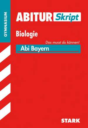 Abiturskript Bayern Biologie de Brigitte Meinhard