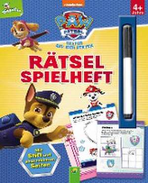 Paw Patrol - Rätselspielheft mit Stift und abwischbaren Seiten